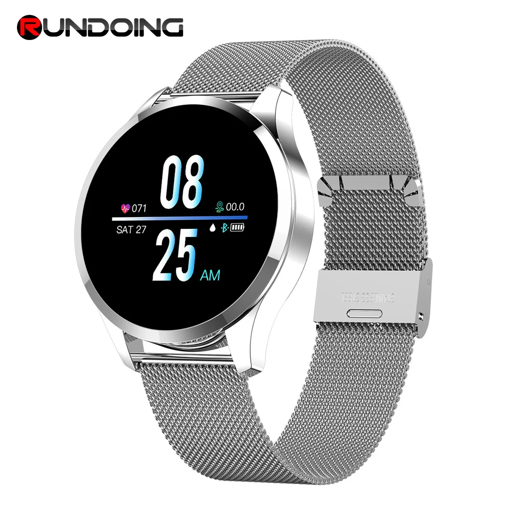 

Rundoing Q9 Smart Watch Waterproof Message call reminder Smartwatch men Heart Rate monitor Fashion Fitness Tracker