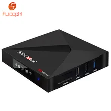 Rockchip RK3328 Quad-Core Smart Android 7.1 Box RAM 4GB ROM 32GB A5X Max + TV Set-top Boxes Dual Wifi Lan Bluetooth Media Player