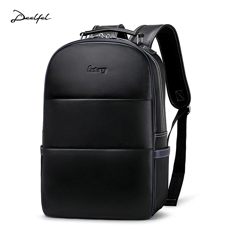 

LIELANG Leather Backpack Men's Fashion Youth Travel Bag Men bag school Genuine Leather Suede Leather Computer Bag backpack