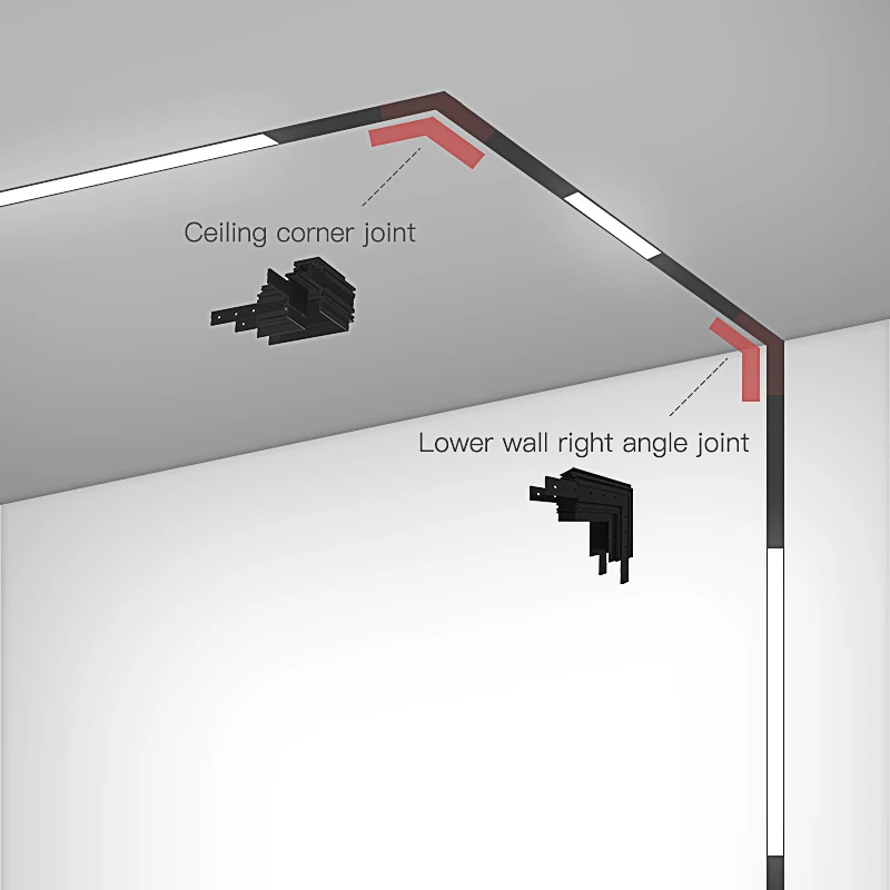 Us 33 35 15 Off Scon Wall Right Angle 90 Degree Ceiling Corner L Shape Connector Magnet Light Accessories In Track Lighting From Lights Lighting