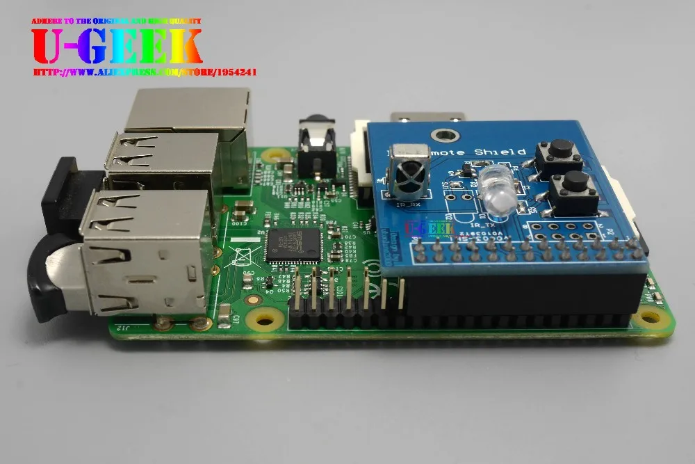 Raspberry Pi ИК инфракрасный приемник и плата расширения передатчика | пульт дистанционного управления | для Raspberry Pi 3 Model B, 3B+, 3B, 3A+, 2B, B