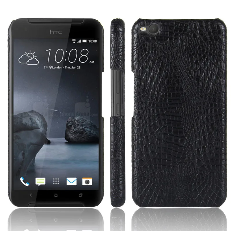 

For HTC One X 9 X9 X9U 5.5" Crocodile Pattern Hard PC+PU Leather Surface Back Cover Hard Phone Case for HTC One X9 X9U 5.5"