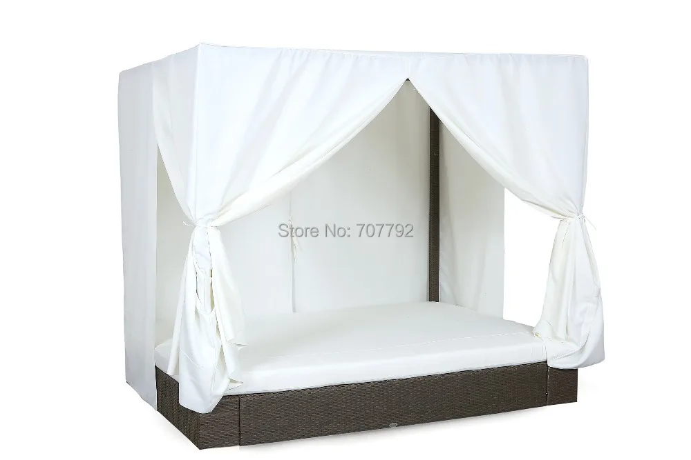 Gartenliege Rattan Braun sdatec.com