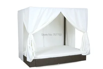 

SIGMA modern design Canopy Chaise Garden Rattan Lounger Daybed