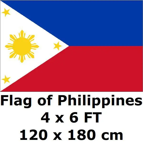 Philippines Flag 120 x 180 cm 100D Polyester Large Big Flags And Banners National Flag Country