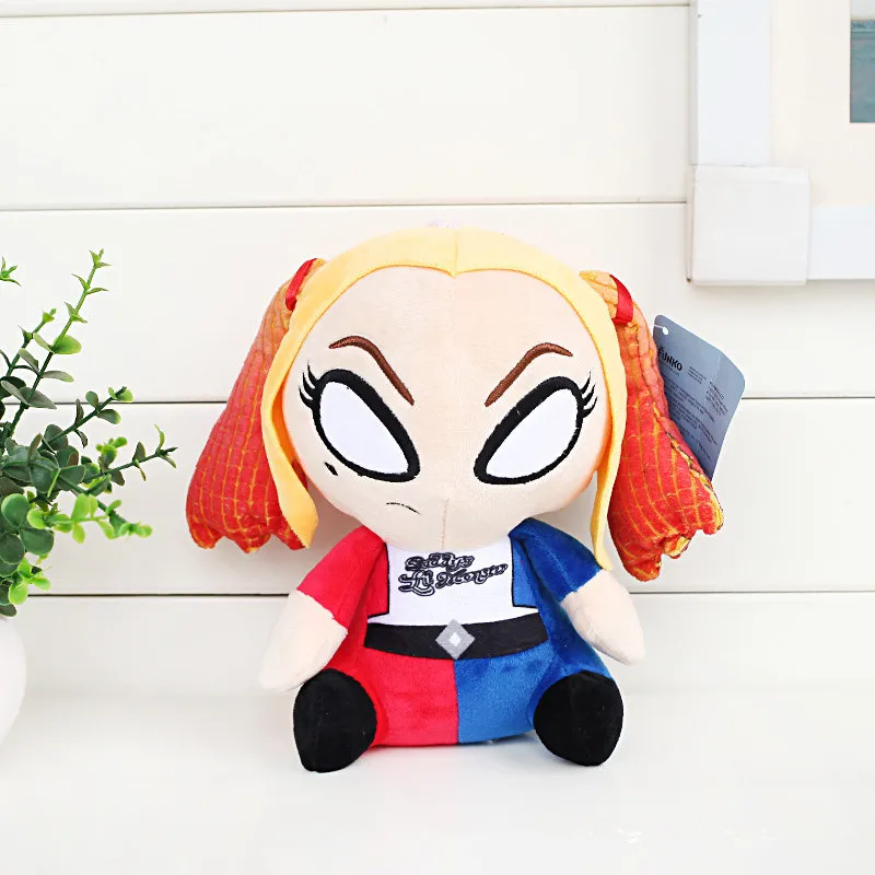 20 см отряд самоубийц присоска кулоны Harley Quinn Deadshot плюшевые фигурки игрушки