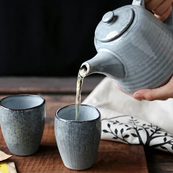 

Japanese Teapot Porcelain Household Pot with a Large Capacity Pot QingX