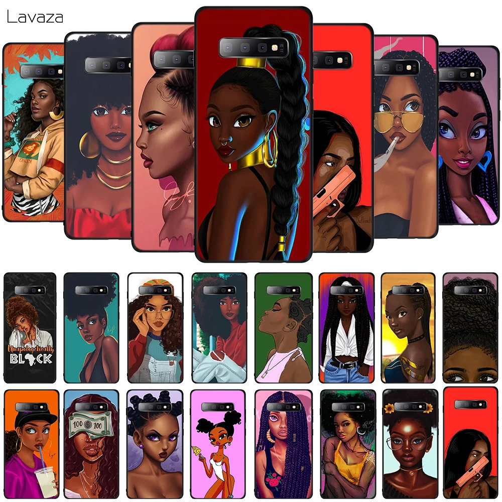 Мягкий ТПУ чехол для телефона Lavaza Black Girl Magic Melanin Poppin Samsung Galaxy A10 A30 A40 A50 A70 M10 M20 M30