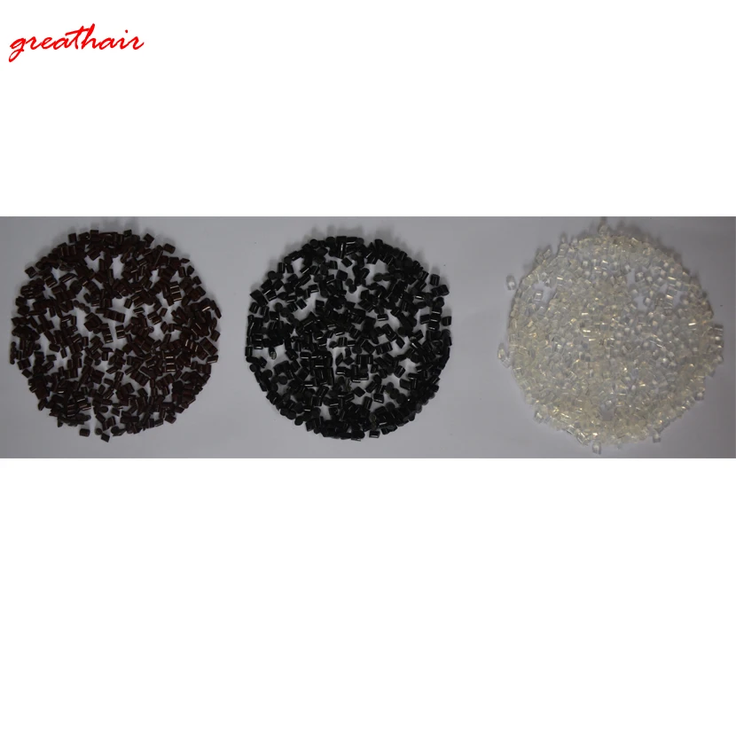 50gram Transparent Clear Black Brown Color 100% Genuine Quality Italian Keratin Grain Extra Strong Keratin Glue Grain Beads