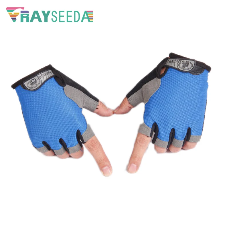 Rayseeda, перчатки с полупальцами, быстросохнущие, для тяжелой атлетики, дышащие, мягкие, для фитнеса, перчатки для мужчин и женщин, для альпинизма, бега, спорта на открытом воздухе