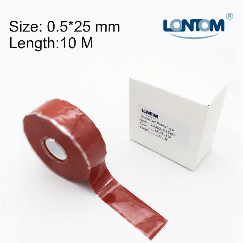 

10 meters Red Silicone Tape Self Fusing Tape