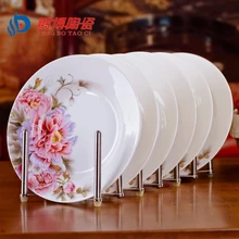 Comedor de Estilo chino De Cerámica Vajilla de Porcelana de Jingdezhen de Porcelana Vajilla 8 * pulgada de Profundidad Arroz Platos Platos de Sushi