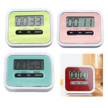 

Magnetic Alarm Clock Multifunctional Cooking Supplies Mechanical Kitchen Tools Timer Digital LCD Chef Fridge Beep Count Up Down