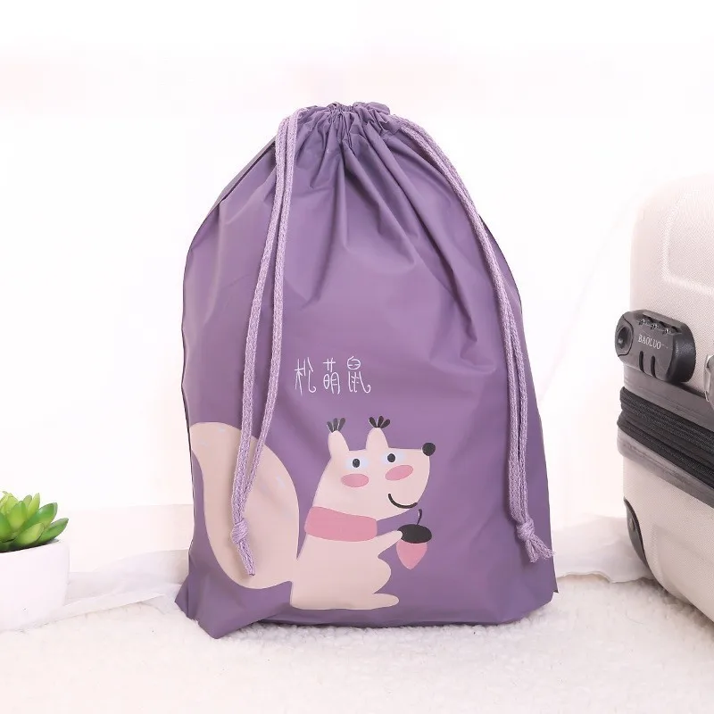 حقيبة أحذية الملابس الداخلية السفر حقيبة التخزين الكرتون للماء منظم الملابس التعبئة الرباط حقيبة