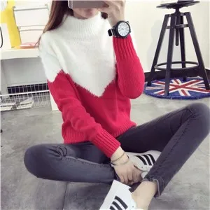 2015-New-Women-Loose-Sweaters-and-Pullovers-Winter-Sweater-Shirt-Patchwork-O-Neck-Knitted-Pullover-Sweaters