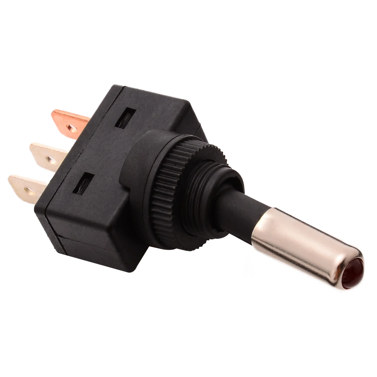 10pcs 12V 20A Car Red LED Light Toggle Switch 3 Pin SPST ON/OFF Rocker Switches 26*17*62mm For Vehicles Boats RV Mayitr