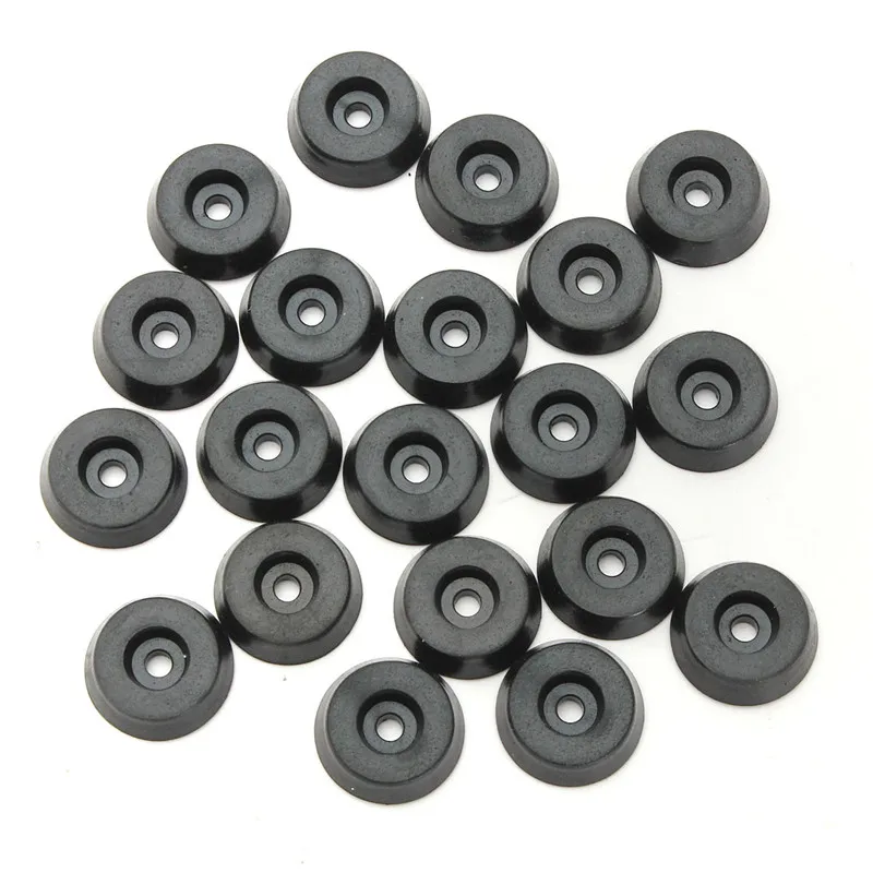 20 قطع المطاط الجدول كرسي أقدام أثاث الساق منصات بلاط حافظات الأرضية 18x15x5 ملليمتر