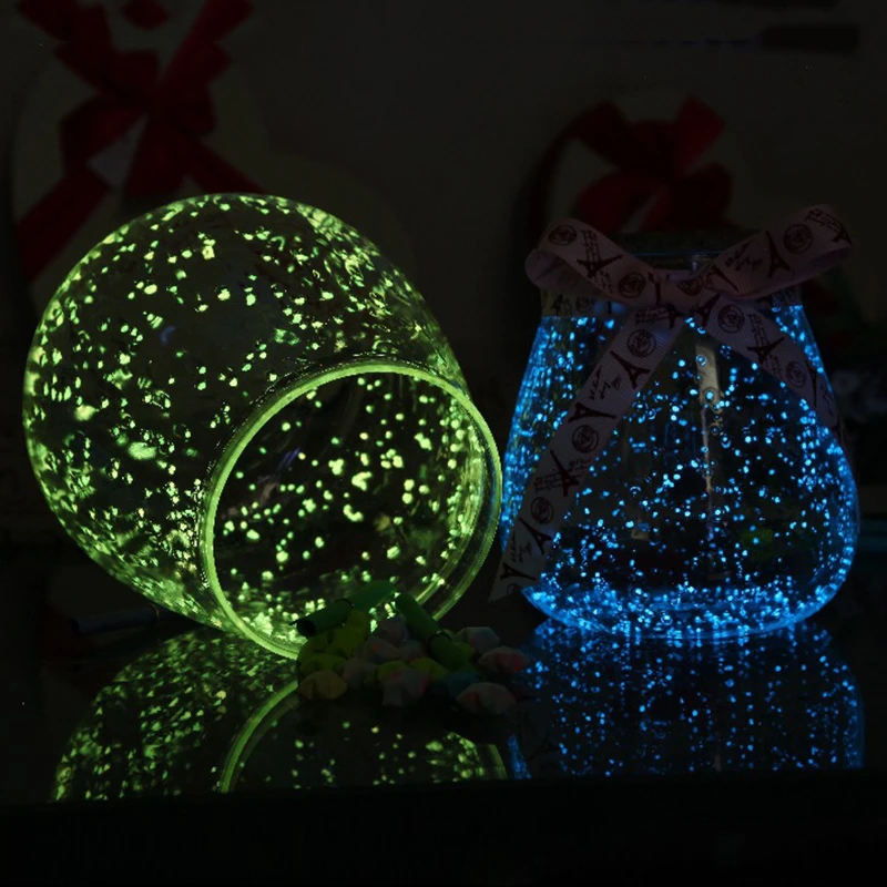 Glow Gravel Luminous Noctilucent Sand Fish Tank Aquarium Fluorescent Particles Party Decoration DIY Glow in the Dark