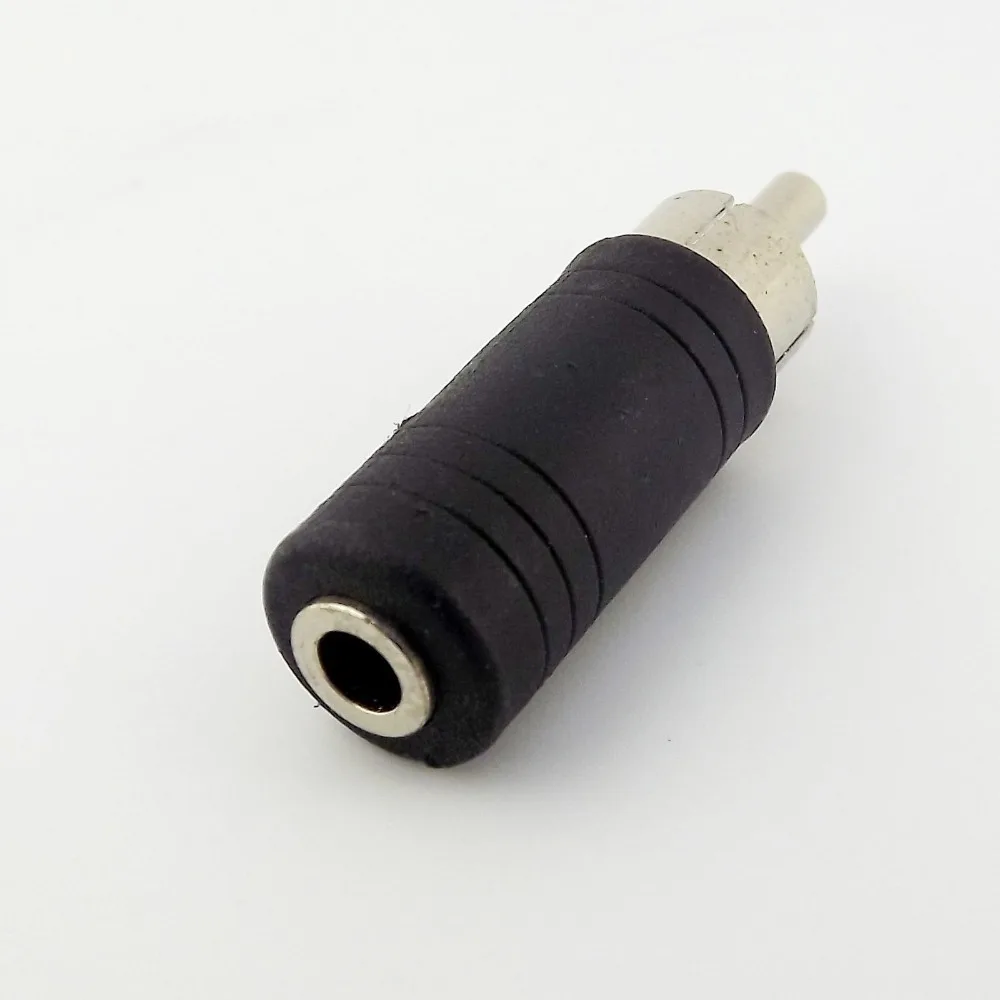 

1pcs RCA Male Plug To 3.5mm 1/8" Female MONO Audio AV Adapter Connector Converter