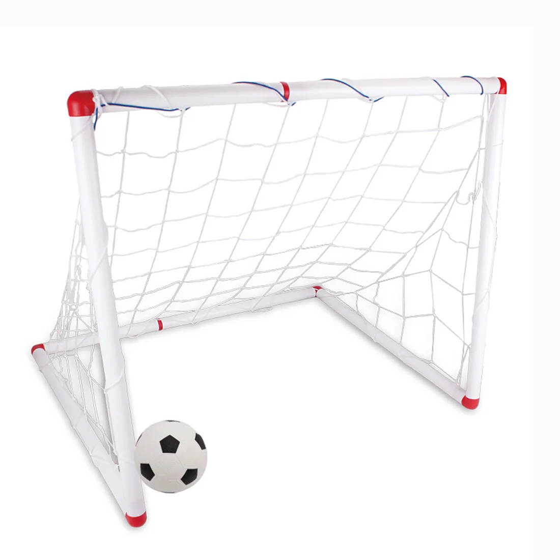 DIY Youth Sports Soccer Goals with Soccer Ball and Pump Practice Scrimmage Game