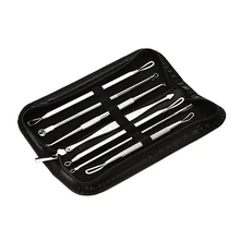 Лидер продаж 7 шт. удаления прыщей уход за кожей комплект Нержавеющая сталь прыщей, игла для удаления угрей, инструмет для удаления черных точек прибор для ухода за лицом