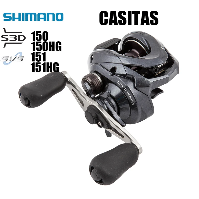 SHIMANO CASITAS 150/150HG/151/151HG 4 + 1 BB 6 3: 1/7 2: право/Левая рукоятка Baitcasting катушка Рыболовная