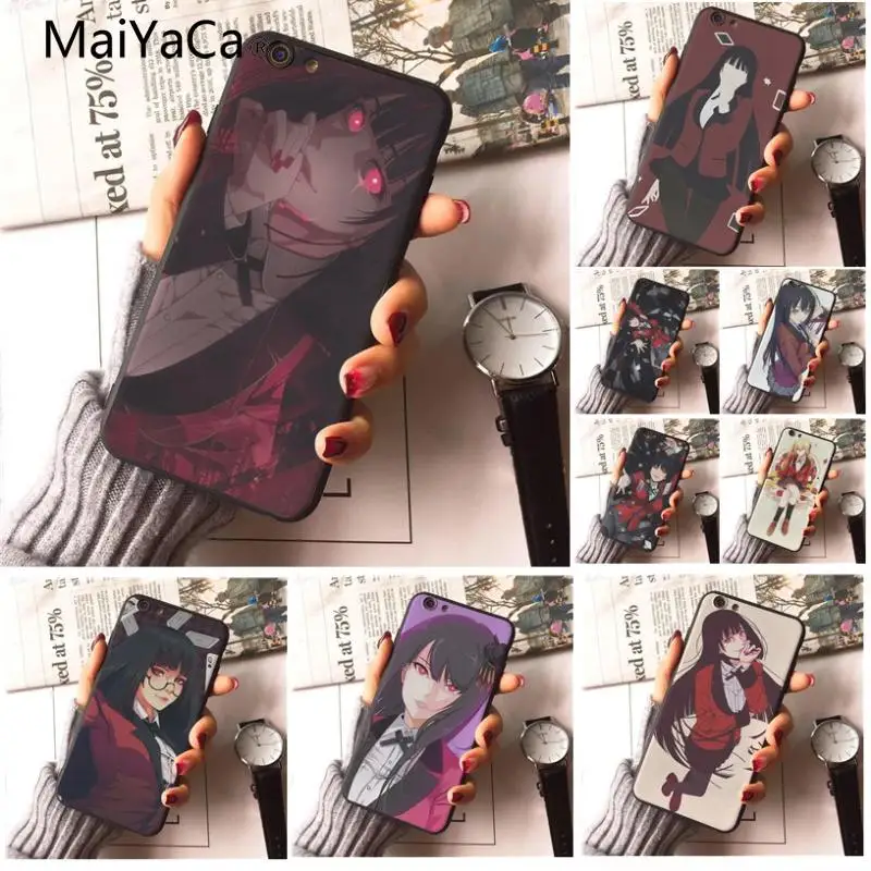 

MaiYaCa Kakegurui Unique Luxury Silicon phone case For iphone 8 8plus 7 7plus 6 6plus 5 5s XR XSMax SE Mobile cover