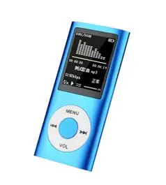 Синий 1,8 дюймов MP3-плеер воспроизведение музыки с fm-радио видеоплеер проигрыватель электронных книг mp3 со встроенной памятью - Цвет: Синий