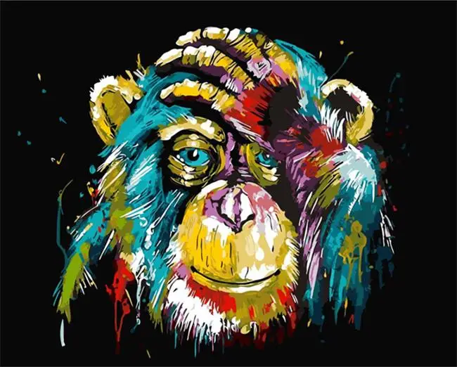 

DRAWJOY Drop Shipping Framed DIY Painting By Numbers Home Decor DIY Canvas Oil Painting For Living Room 40*50cm