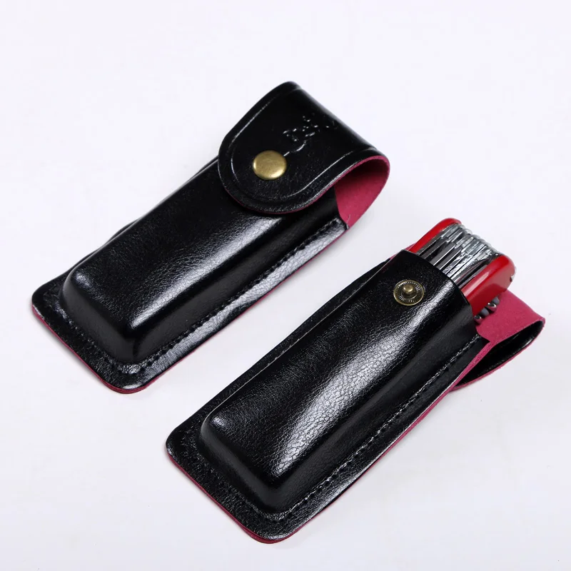 

fold Knife first layer of leather Cowhide Straight knife case sheath Knife cover black/ brown