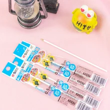 Шариковая ручка, заправка 0,5 мм, синие чернила, тип клика, Расширенный тип, длина 14 см, в индивидуальной упаковке, можно разрезать до подходящей длины