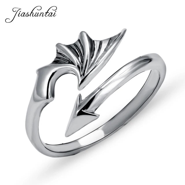 JIASHUNTAI 100% 925 Anelli In Argento Sterling Per Le Donne Ala Arrow Design Epo JIASHUNTAI 100% 925 Anelli In Argento Sterling Per Le Donne Ala Arrow Design Epo