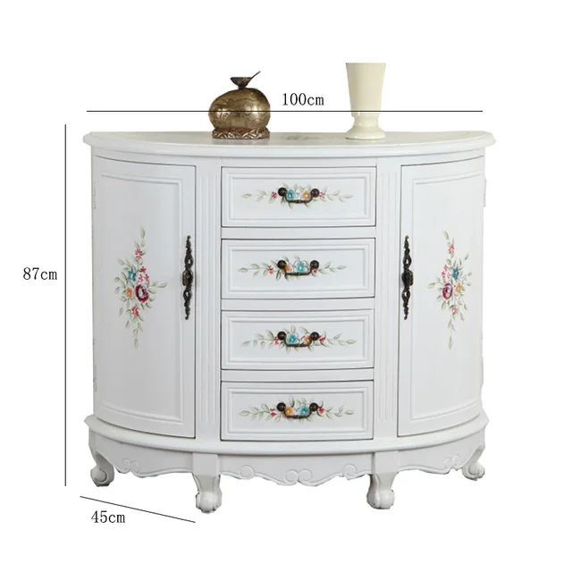Best Offers European new classical hall, porch cabinets, white, American style, modern hand-painted living room, semi circular Best Offers European new classical hall, porch cabinets, white, American style, modern hand-painted living room, semi circular