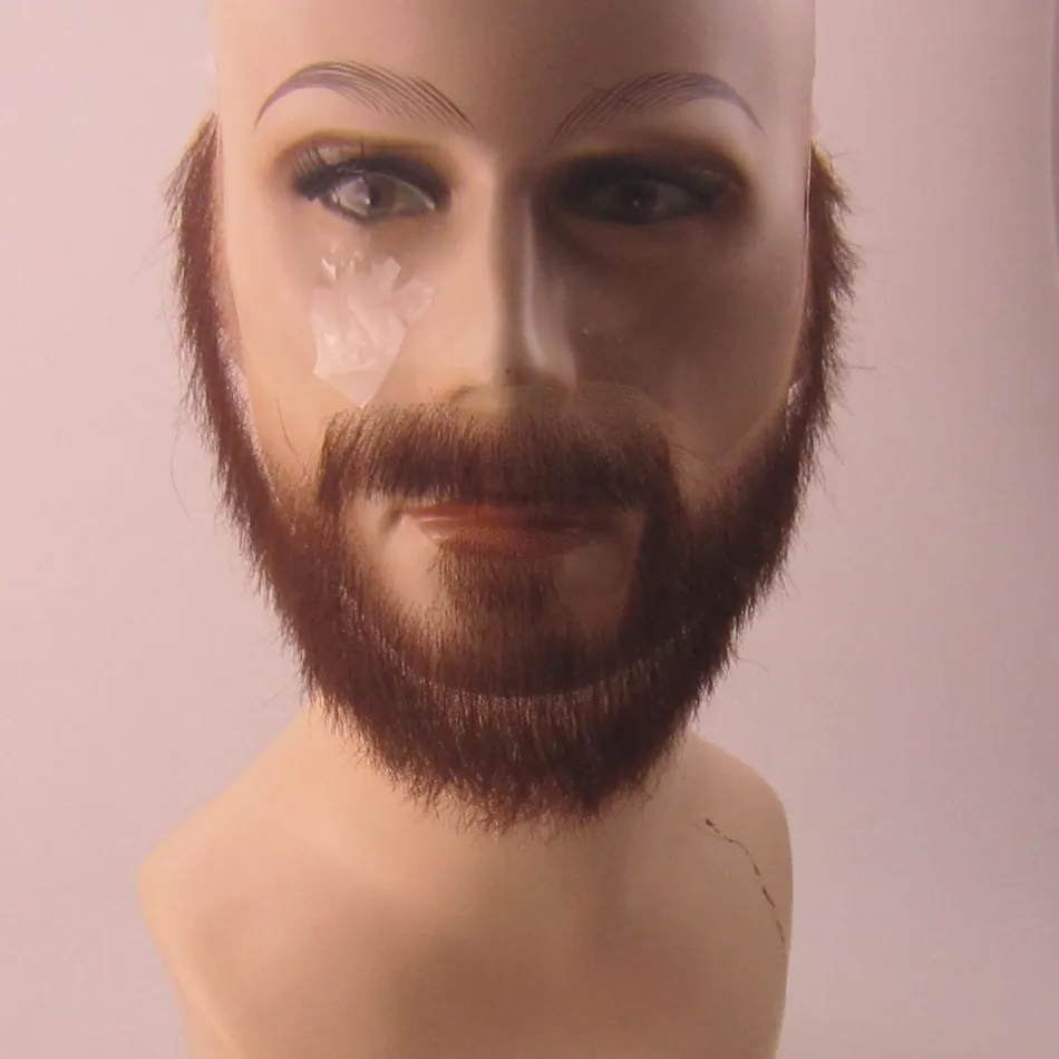 Us 129 0 Fxvic Man False Whiskers Invisible False Mustache And Full Beard For Costume Fake Mustache In Makeup Sets From Beauty Health On