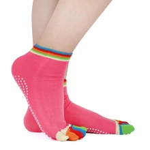 Спортивные носки для фитнеса, йоги, с пятью носками, противоскользящие, дышащие, для скалолазания, кемпинга, туризма, бега, велоспорта, йоги, Женские Дышащие носки