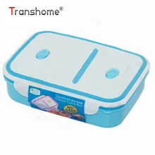 1200 мл микроволновый запечатанный Ланч-бокс, коробки для свежести еды небесно-голубые Мультяшные коробки для студентов, коробка для еды, набор посуды