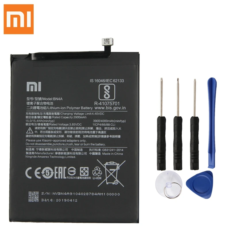 

Original Replacement Battery For Xiaomi Redmi Note7 Note 7 M1901F7C BN4A Genuine Phone Battery 4000mAh