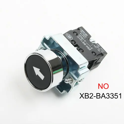 XB2-BA4342 BA3331 BA3351 BA4322 BA3311 BA3341 без/NC мгновенная плоская кнопка с меткой переключатель самосброс 22 мм - Цвет: XB2-BA3351
