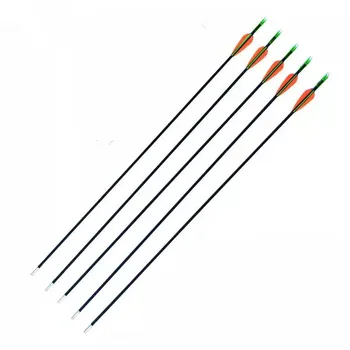 

6/12/24Pcs High Quality Fiberglass Arrows OD 6mm 30'' Spine 900 For Recurve Bow Archery Shooting Outdoors