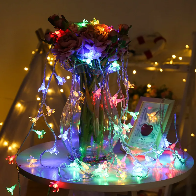 US/EU/UK вилка или батарея питание свет новогодние гирлянды 5 м/10 м водонепроницаемый