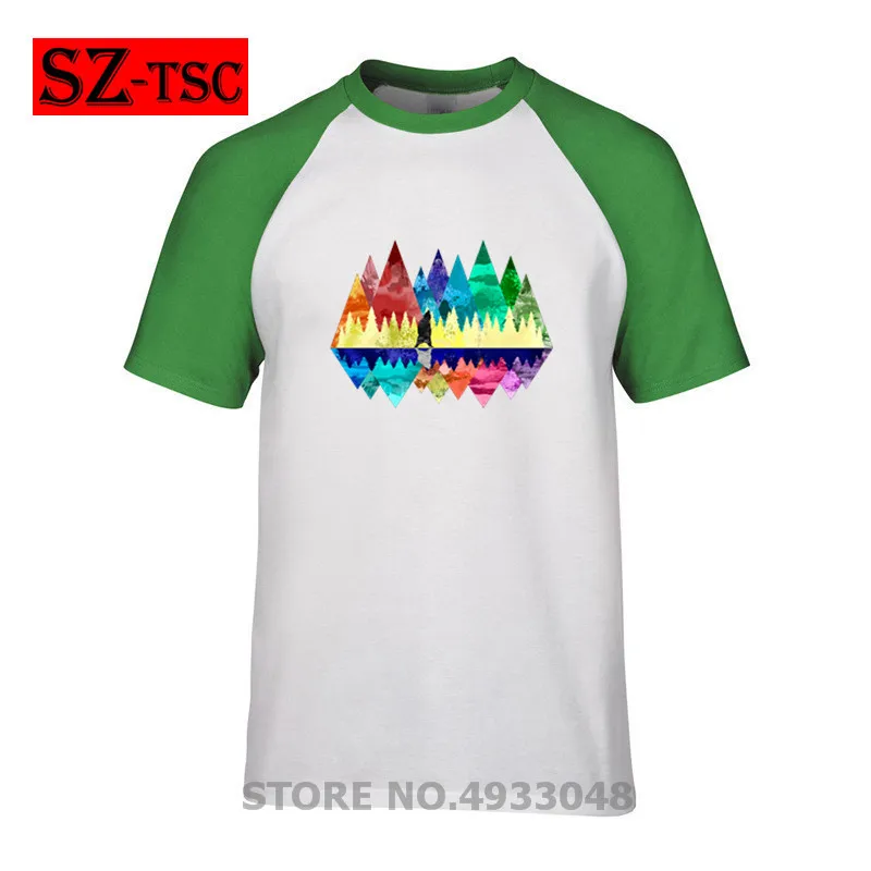 2019 new Men short sleeve t shirt nature, mountains, landscape, outdoors, hiking, bear, animals Printed t-shirt Male tops tees