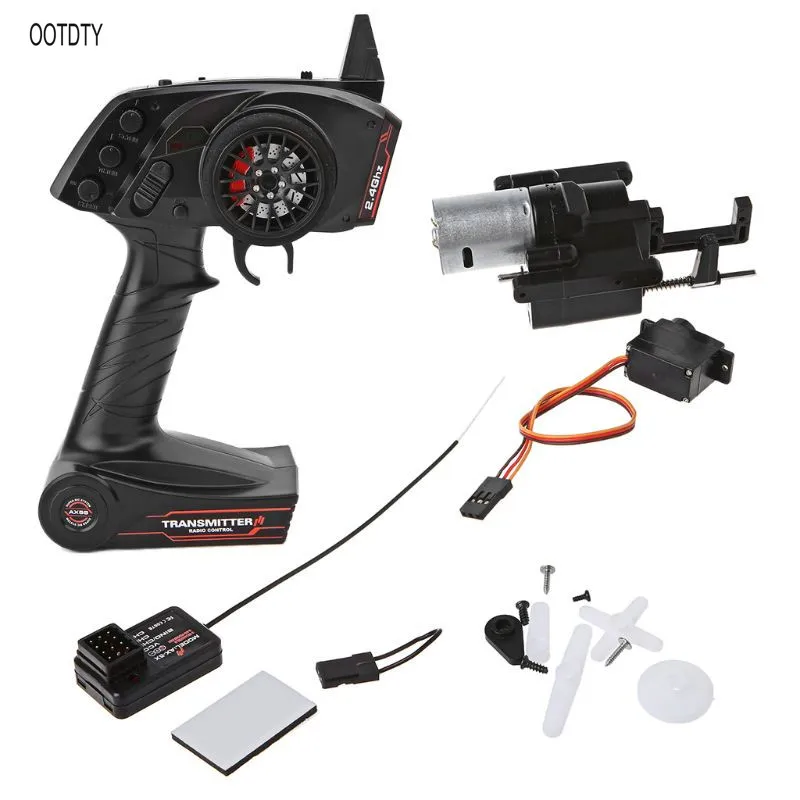 

For WPL B1 B24 B16 C24 1/16 4WD 6WD Rc Car 3CH Radio Transmitter And Speed Change Gear Box Super Active Throttle Limit Range