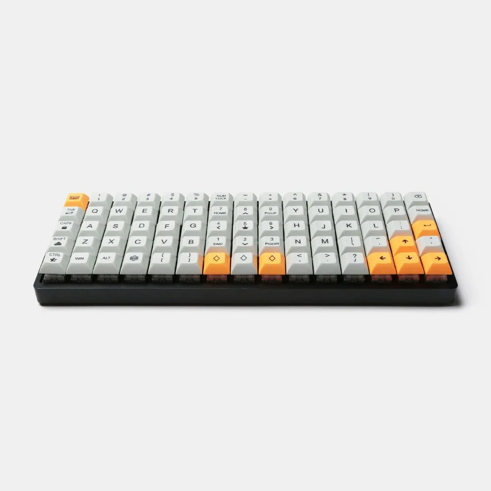 Idobo 75 клавиш Ortholinear макет QMK анодированный алюминиевый чехол с горячей заменой типа C PCB механическая клавиатура комплект