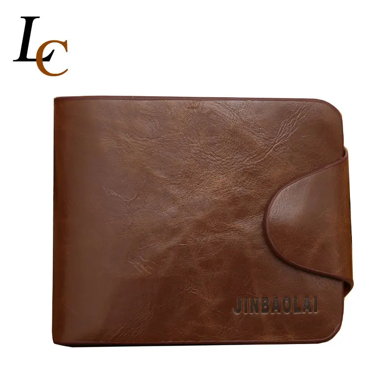  2016 Hot Horse Skin Male Leather Wallets Short Designer Brand Wallet Purse Man Walet Coin Purse for Men 