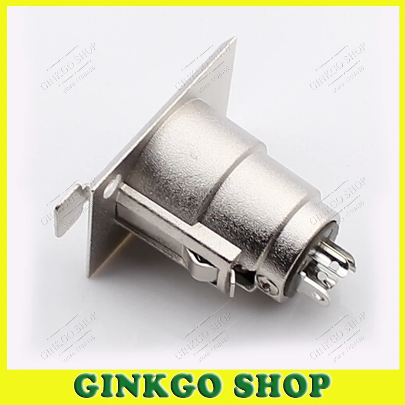 

25pcs/lot Female Audio XLR 3 Pin Microphone Cable Connectors J3F XLR 3P Socket Plug Panel Mount Connector Adapter