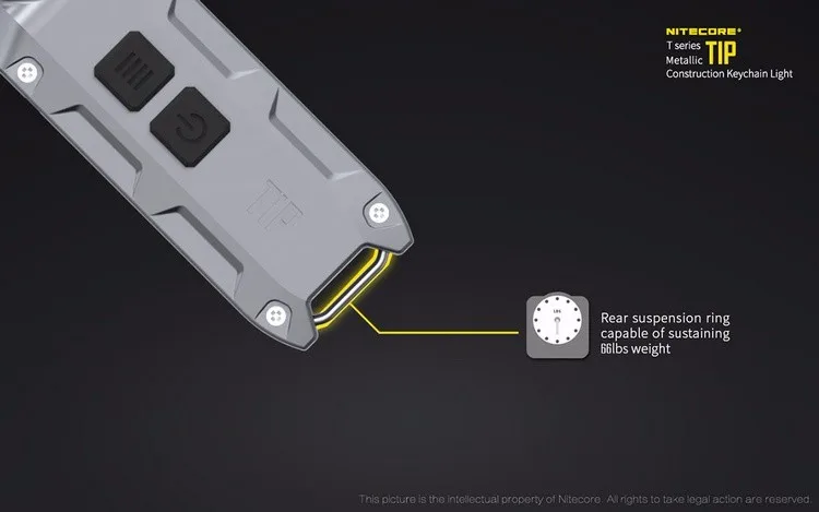 NITECORE металлический USB Перезаряжаемый с батареей кнопочный светильник с наконечником для наружного ежедневного кемпинга пешего туризма ночной езды для рыбалки и путешествий светильник