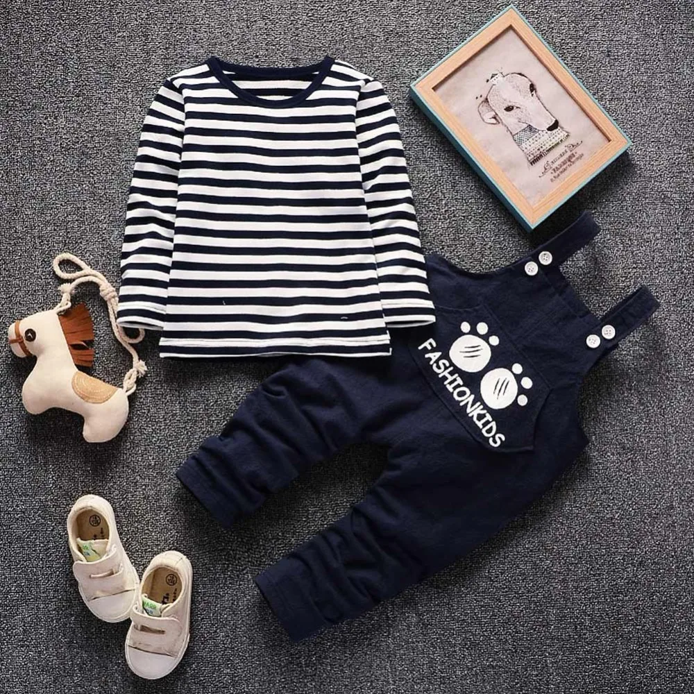 2018 Vetement Enfant Garcon с круглым вырезом Детская Одежда для младенцев на теплые длинные