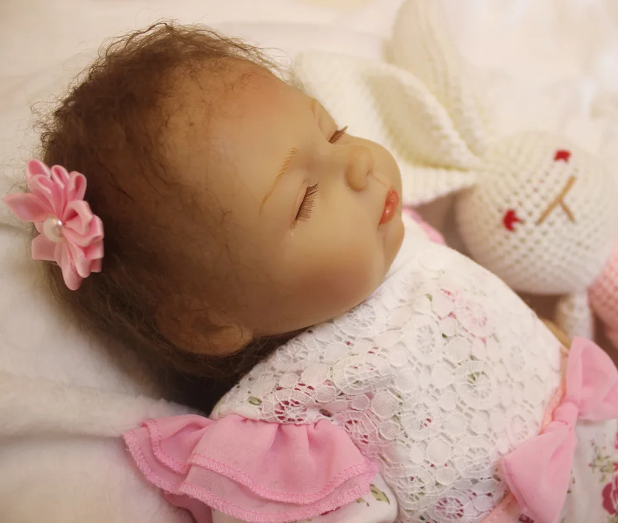 18 дюймов Bebe Reborn Realista Мягкий силиконовый винил Reborn baby girl Beb Reborn Menina куклы для девочек Bonecas Princesas Juguetes