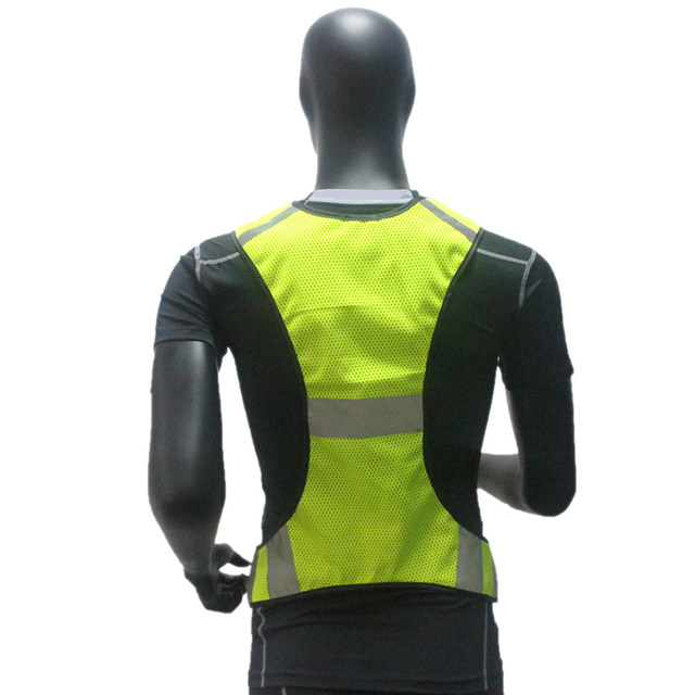 Running High Visibility Reflective Vest Fluorescent Yellow Orange Security Waistcoat For Night Work Outdoor Running Riding Vests