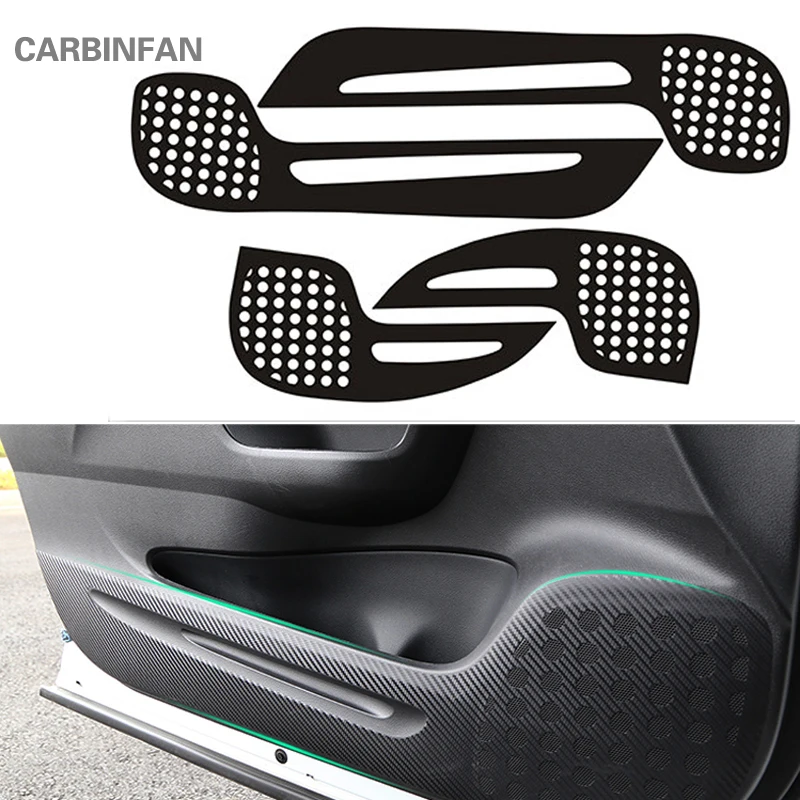 

For Honda CRV 2013 to 2016 Accessories Carbon Fiber Sticker Car Door Anti-kick Protection Pad Sticker door interior Styling C238